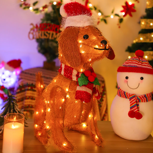 The Holiday Aisle® Christmas Dog Lighted Display Wayfair